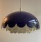 Purple Doria Metal Circles Pendant Light from Doria Leuchten, 1960s 1