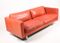 Red Danish Leather Sofa from Illumsbolighus, 1990s 4