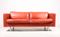 Red Danish Leather Sofa from Illumsbolighus, 1990s 1