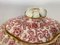 Zuccheriera in porcellana bianca e rossa, Francia, set di 2, Immagine 8