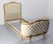 French Louis XV Style Padded Single Bed, 1900, Image 5