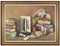 Unknown, Still Life with Palette and Books, Oil on Canvas, 1969, Framed 1