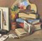 Unknown, Still Life with Palette and Books, Oil on Canvas, 1969, Framed, Image 2