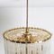 Clear Gold Glass Rod Chandelier by Sciolari, 1970s 6