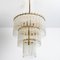 Clear Gold Glass Rod Chandelier by Sciolari, 1970s 10