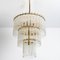 Clear Gold Glass Rod Chandelier by Sciolari, 1970s, Image 10