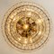 Clear Gold Glass Rod Chandelier by Sciolari, 1970s, Image 8