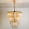 Clear Gold Glass Rod Chandelier by Sciolari, 1970s, Image 11