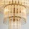 Clear Gold Glass Rod Chandelier by Sciolari, 1970s 3