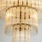 Clear Gold Glass Rod Chandelier by Sciolari, 1970s, Image 3