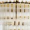 Clear Gold Glass Rod Chandelier by Sciolari, 1970s, Image 7