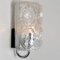 Clear Chrome Glass Wall Light by Helena Tynell for Limburg, 1960, Image 4