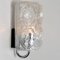 Wandlampe aus klarem Chromglas von Helena Tynell für Limburg, 1960 4