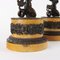 Bronze and Yellow Siena Marble Dishes on Stands, Set of 2, Image 9