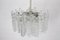 Vintage Ice Glass Chandelier, 1970s 11