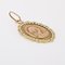 French 18 Karat Rose Yellow Gold Virgin Mary Medal, 1890s 2