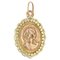 French 18 Karat Rose Yellow Gold Virgin Mary Medal, 1890s 1