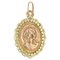 Médaille de la Vierge Marie en Or Rose 18 Carats, France, 1890s 1