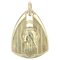 French 18 Karat Yellow Gold Virgin Haloed Triangular Medal, 1890s 1