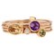 Modern Fine Stones Rose Gold Four Ring 1