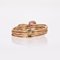 Bague Quatre Pierres Fines Moderne en Or Rose 6