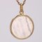 French 18 Karat Yellow Gold Angel with Lamb Medal Pendant in Mother-of-Pearl 7