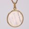 French 18 Karat Yellow Gold Angel with Lamb Medal Pendant in Mother-of-Pearl, Image 7