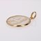 French 18 Karat Yellow Gold Angel with Lamb Medal Pendant in Mother-of-Pearl 3