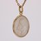 French 18 Karat Yellow Gold Angel with Lamb Medal Pendant in Mother-of-Pearl 5