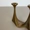 Mid-Century Brutalist Bronze Candleholder by Michael Harjes, 1960s 7