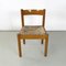 Mid-Century Modern Italian Wooden Wicker Chairs by La Rinascente, 1960s, Set of 5 3