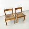 Mid-Century Modern Italian Wooden Wicker Chairs by La Rinascente, 1960s, Set of 5, Image 6