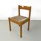Mid-Century Modern Italian Wooden Wicker Chairs by La Rinascente, 1960s, Set of 5 2