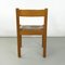 Mid-Century Modern Italian Wooden Wicker Chairs by La Rinascente, 1960s, Set of 5 5