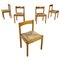 Chaises Mid-Century Moderne en Bois par La Rinascente, Italie, 1960s, Set de 5 1