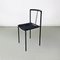 Moderner italienischer Stuhl aus schwarzem Metall & Kautschuk von Maurizio Peregalli für Zeus, 1984 2