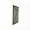 Espejo de pared italiano moderno rectangular con motivo geométrico negro, años 80, Imagen 3