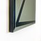 Italienischer moderner rechteckiger Wandspiegel mit schwarzem geometrischem Motiv, 1980er 6