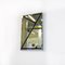 Italian Modern Rectangular Wall Mirror with Black Geometric Motif, 1980s 4