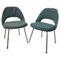 Conference Chairs with Steel Legs by Saarinen, 1960s, Set of 2 1