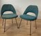 Sillas de conferencias con patas de acero de Saarinen, años 60. Juego de 2, Imagen 3
