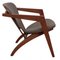 Butterfly Chair in Smoked Oak and Grey Hallingdal Fabric by Hans Wegner for Getama, Image 2