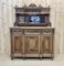 Early 20th Century Louis XVI Cupboard in Oak and Chestnut with Marble Top and Beveled Mirror 1