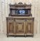 Early 20th Century Louis XVI Cupboard in Oak and Chestnut with Marble Top and Beveled Mirror, Image 1