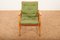 Armlehnstuhl Ronco mit Gestell aus Massivholz & grünem Stoffbezug von Jacob Müller für Wohnhilfe, 1950er 8