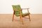 Armchair Ronco in Solid Wood frame & Green Fabric Cover by Jacob Müller for Wohnhilfe, 1950s 1
