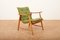 Armchair Ronco in Solid Wood frame & Green Fabric Cover by Jacob Müller for Wohnhilfe, 1950s, Image 1