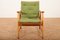 Armchair Ronco in Solid Wood frame & Green Fabric Cover by Jacob Müller for Wohnhilfe, 1950s 9