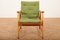Armchair Ronco in Solid Wood frame & Green Fabric Cover by Jacob Müller for Wohnhilfe, 1950s, Image 9
