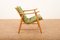 Armchair Ronco in Solid Wood frame & Green Fabric Cover by Jacob Müller for Wohnhilfe, 1950s 2